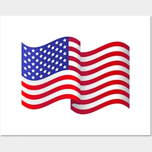 American Flag Waving Posters and Art